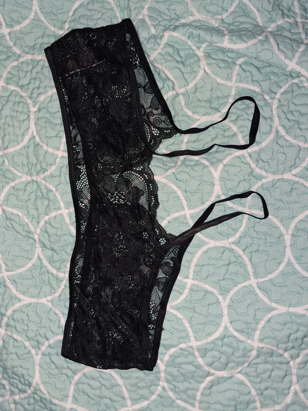 Black Lace Strappy Bikini Briefs - Women Intimates & Sleepwear